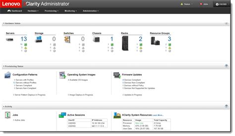 Lenovo XClarity Orchestrator provides centralized monitoring, management, provisioning, and analytics for environments with a large number of devices. . Lenovo xclarity administrator